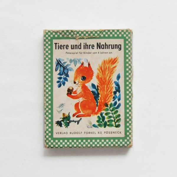東ドイツ　絵合わせカードゲーム＜動物の食べ物＞