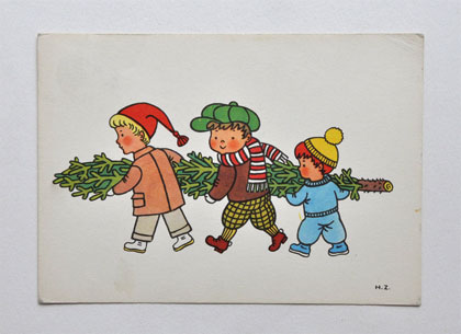 �w���i�E�Y�}�g���[�R���@�[�̃|�X�g�J�[�h�����~�̖؁� 